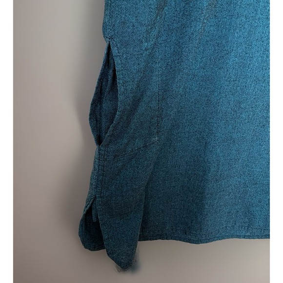 2-Shop O Holic Fashion Cotton Pullover Tunic Shirts XXL Long Sleeve Olive/Teal - Picture 4 of 15